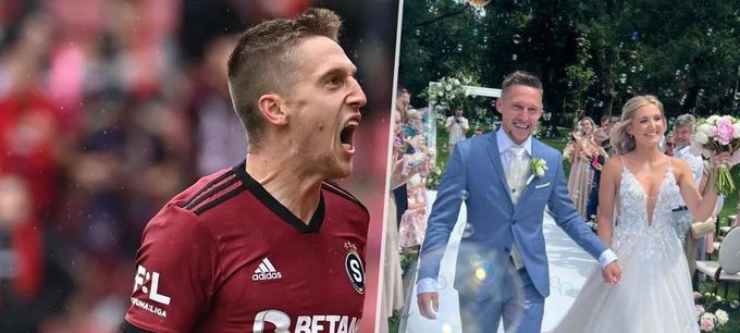 Po titulu další důvod k veselí: Sparťan Wiesner se oženil Po titulu další důvod k veselí: Sparťan Wiesner se oženil