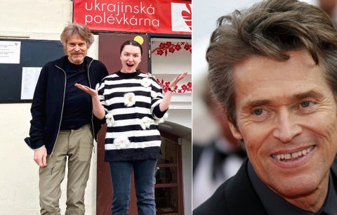 Herec Willem Dafoe je v Praze! Co tu dělá?!
