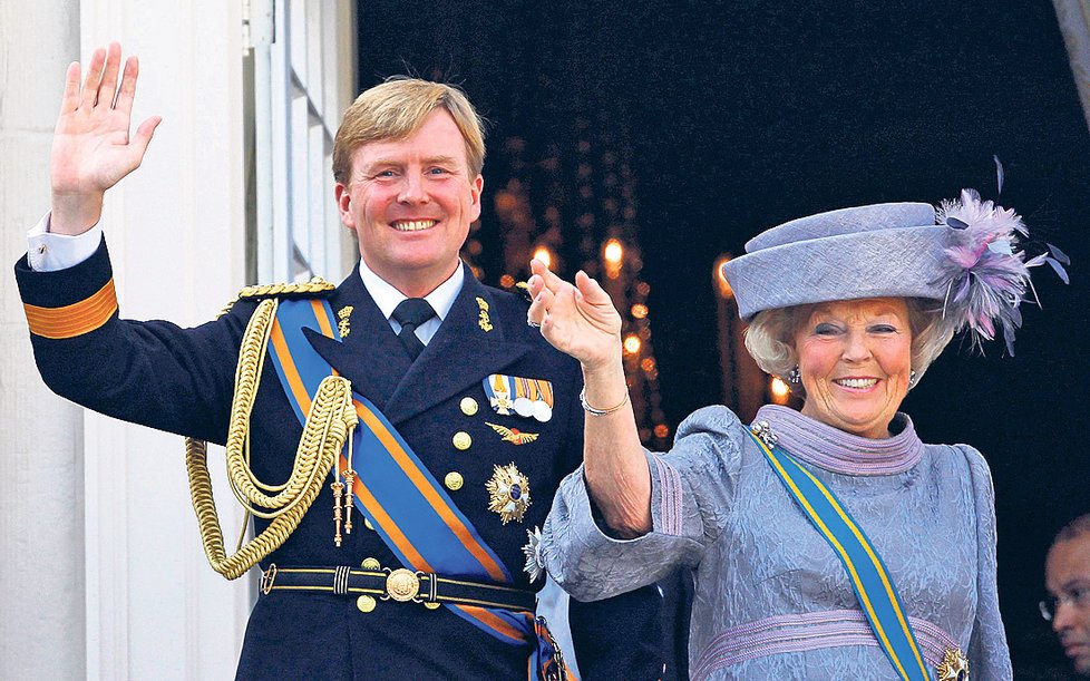 Willem-Alexander s matkou, královnou Beatrix.