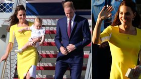 Princ William žluté šaty své manželce příliš nepochválil