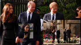 Smrt královny je dala dohromady: Usmíření Williama a Harryho? Meghan už se neskrývá