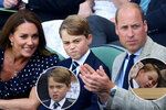 Kate, William a George ve Wimbledonu