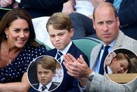 Královská rodina na tenise: Rošťák George! Šklebil se, usínal a... Úsměv až s pohárem v ruce