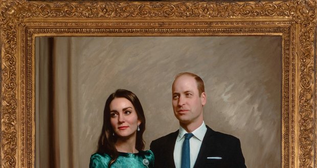 První portrét prince Williama a vévodkyně Kate