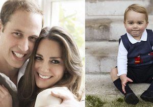 William a Kate zveřejnili vánoční fotografie svého syna.