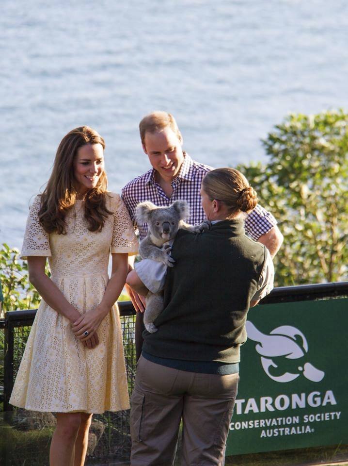 Kate a William na návštěve Zoo Taronga v Sydney.