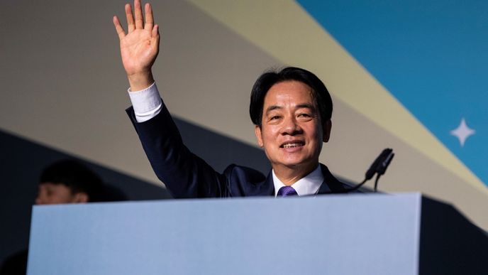 Prezidentské volby na Tchaj-wanu vyhrál vládní kandidát a současný viceprezident William Laj