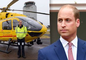 Princ William jako pilot vrtulníku u záchranářů končí.