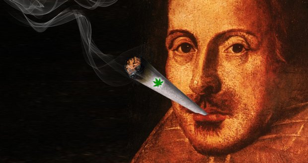 William Shakespeare byl zkuřka: Kouřil trávu, tvrdí vědci