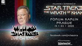 William Shatner alias kapitán James T. Kirk vystoupí 15. března v Praze.