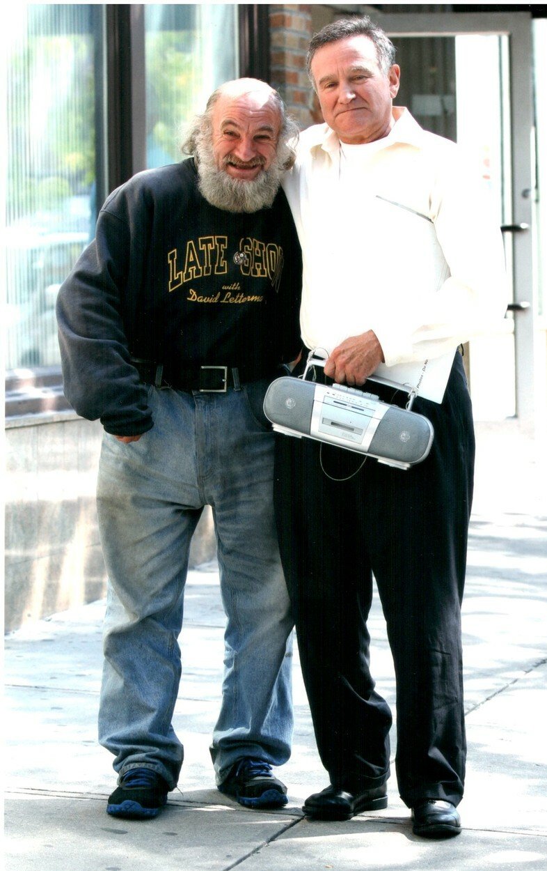 Slavný bezdomovec Craig Castaldo a Robin Williams
