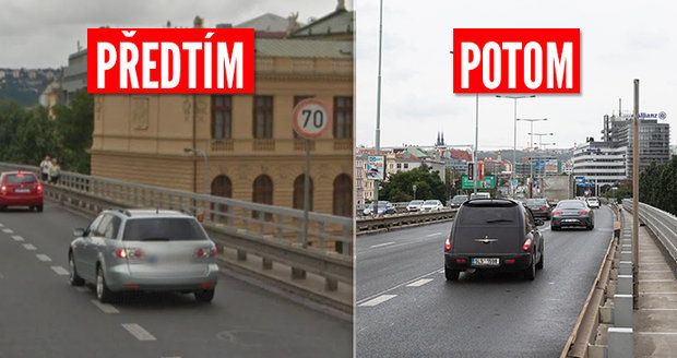 Dřív byla ve Wilsonově upravená rychlost na 70 km/h, teď značka zmizela.