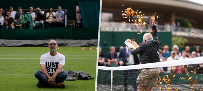 Tři aktivisté z ekologického hnutí Just Stop Oil narušili hned dva duely na letošním Wimbledonu kvůli protestu proti fosilním palivům.