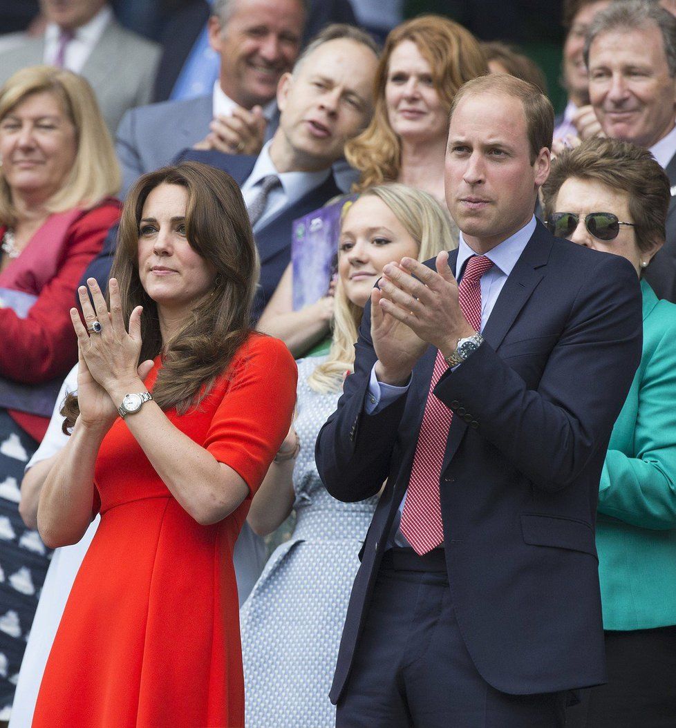 Kate a William na Wimbledonu