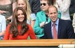 Kate a William na Wimbledonu