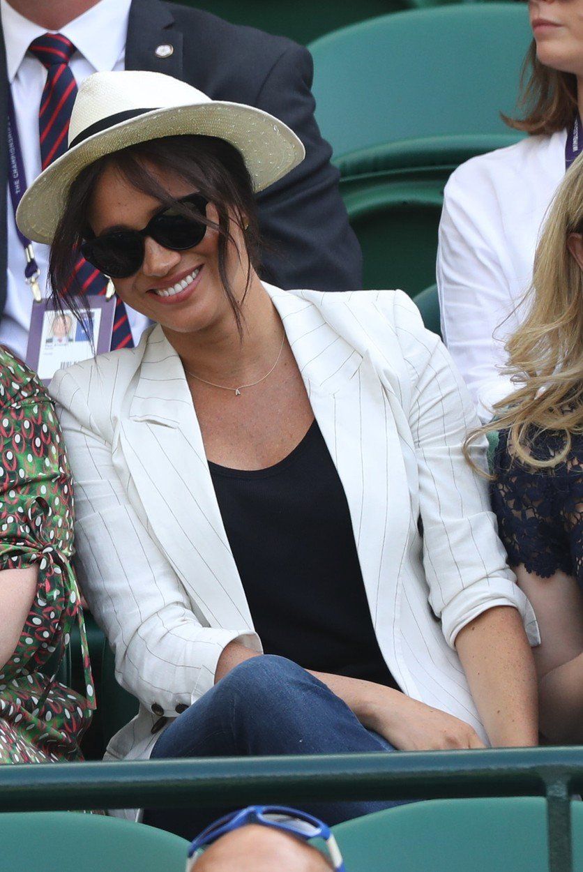 Vévodkyně Meghan na Wimbledonu