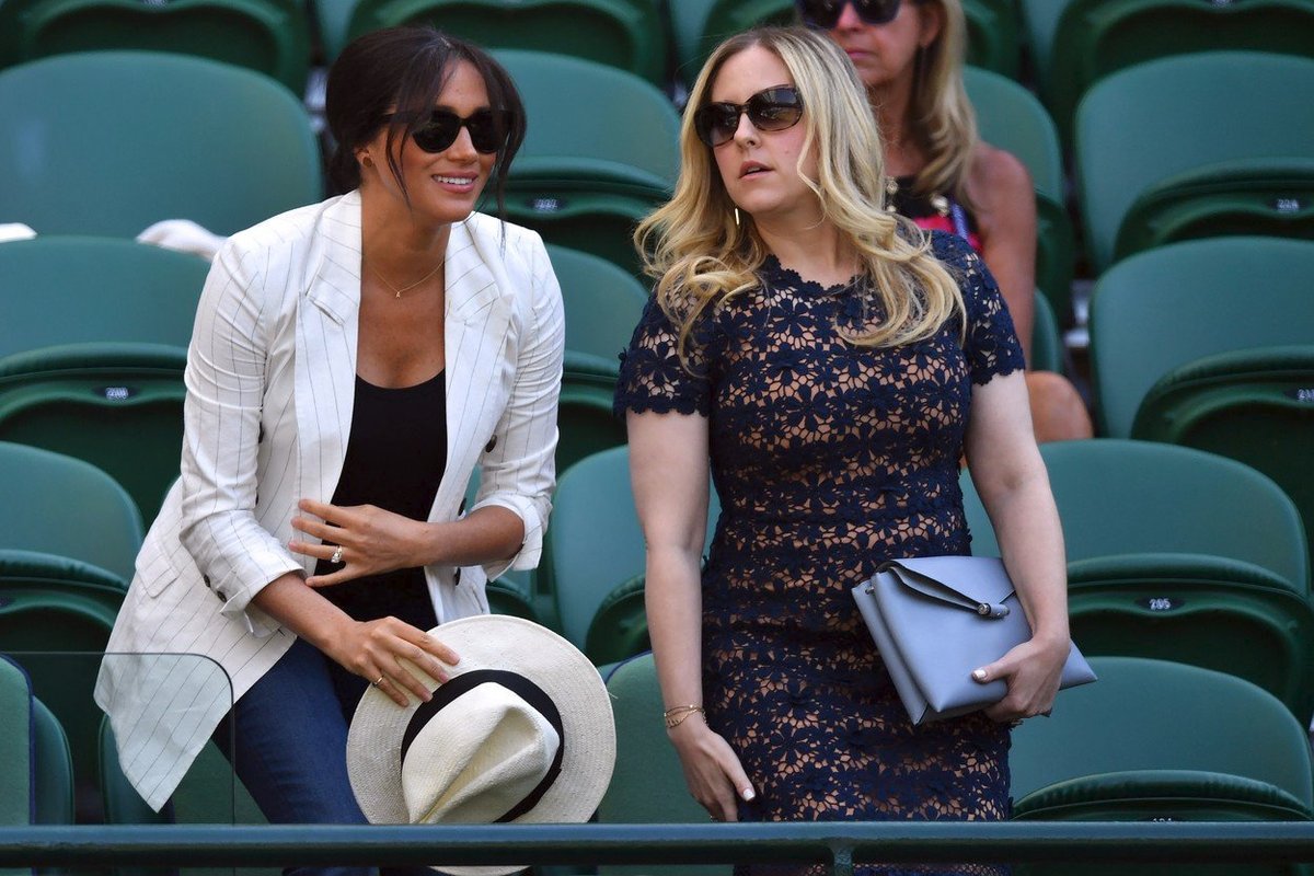 Vévodkyně Meghan na Wimbledonu