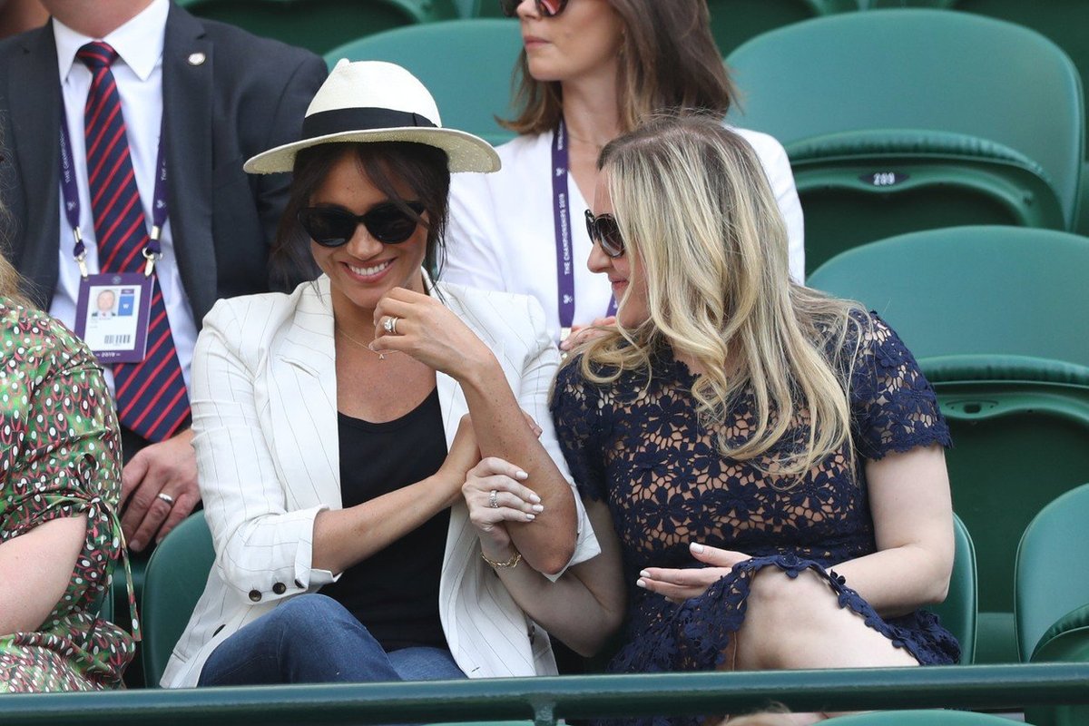 Vévodkyně Meghan na Wimbledonu