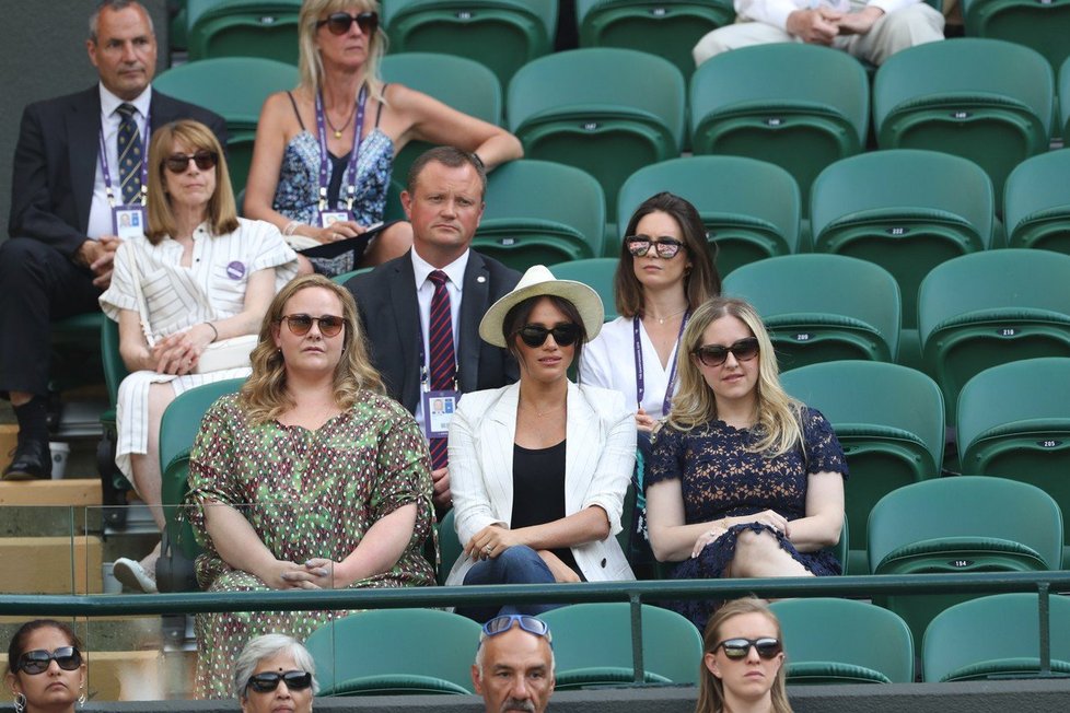 Vévodkyně Meghan na Wimbledonu