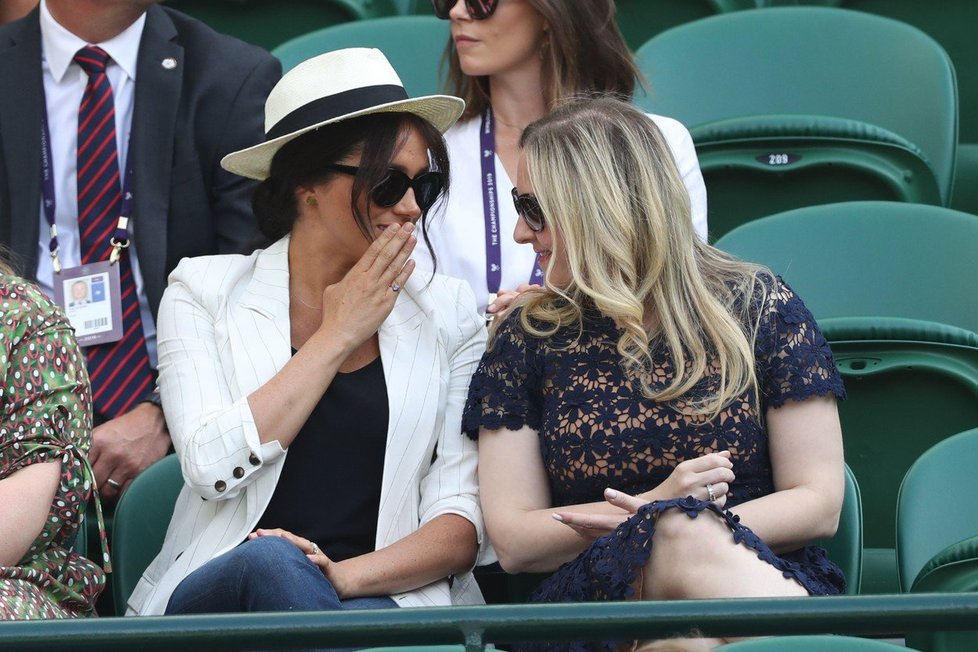 Vévodkyně Meghan na Wimbledonu