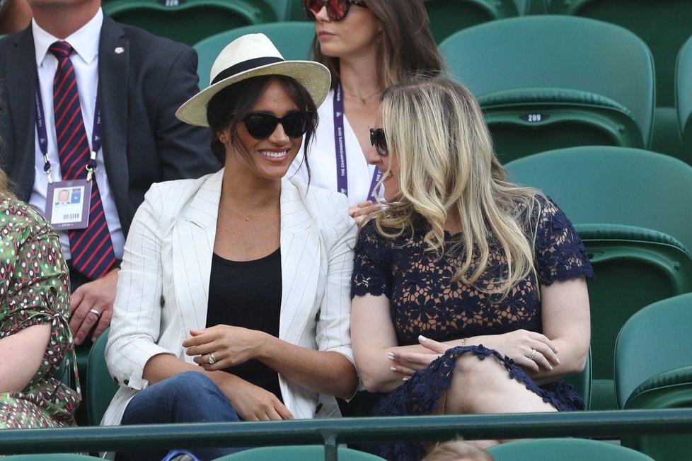 Vévodkyně Meghan na Wimbledonu