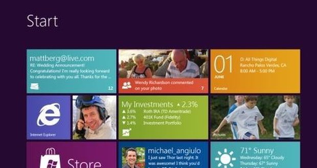 Windows 8 půjde snadno ovládat na tabletech