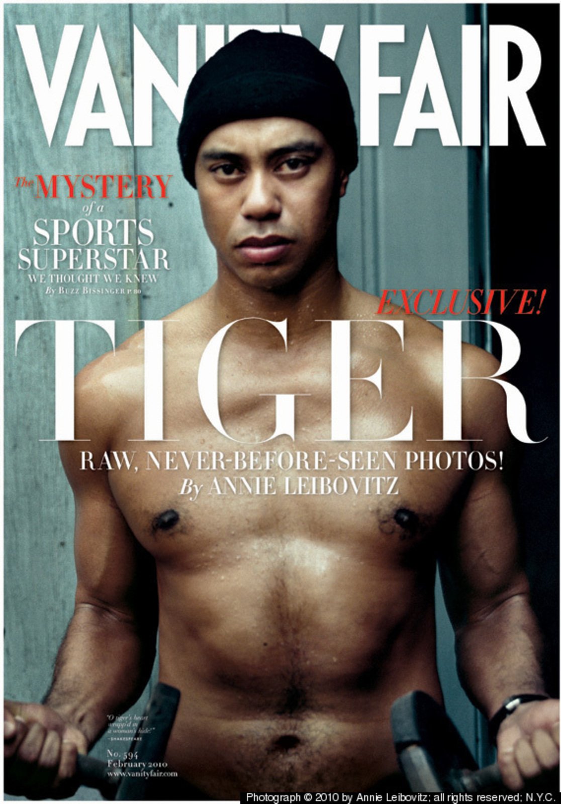 Tiger odhalil své tělo pro časopis Vanity Fair.