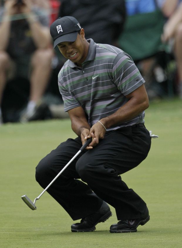 Tiger Woods po návratu. Tiger Woods po návratu.