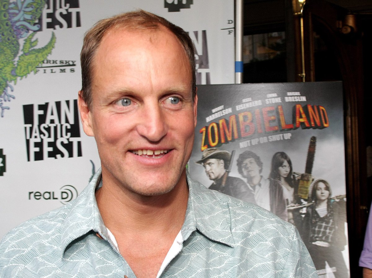 Woody Harrelson na premiéře Zombielandu