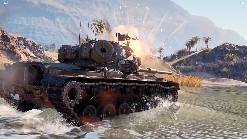 World of Tanks - ukázka grafiky s použitím ray tracingu