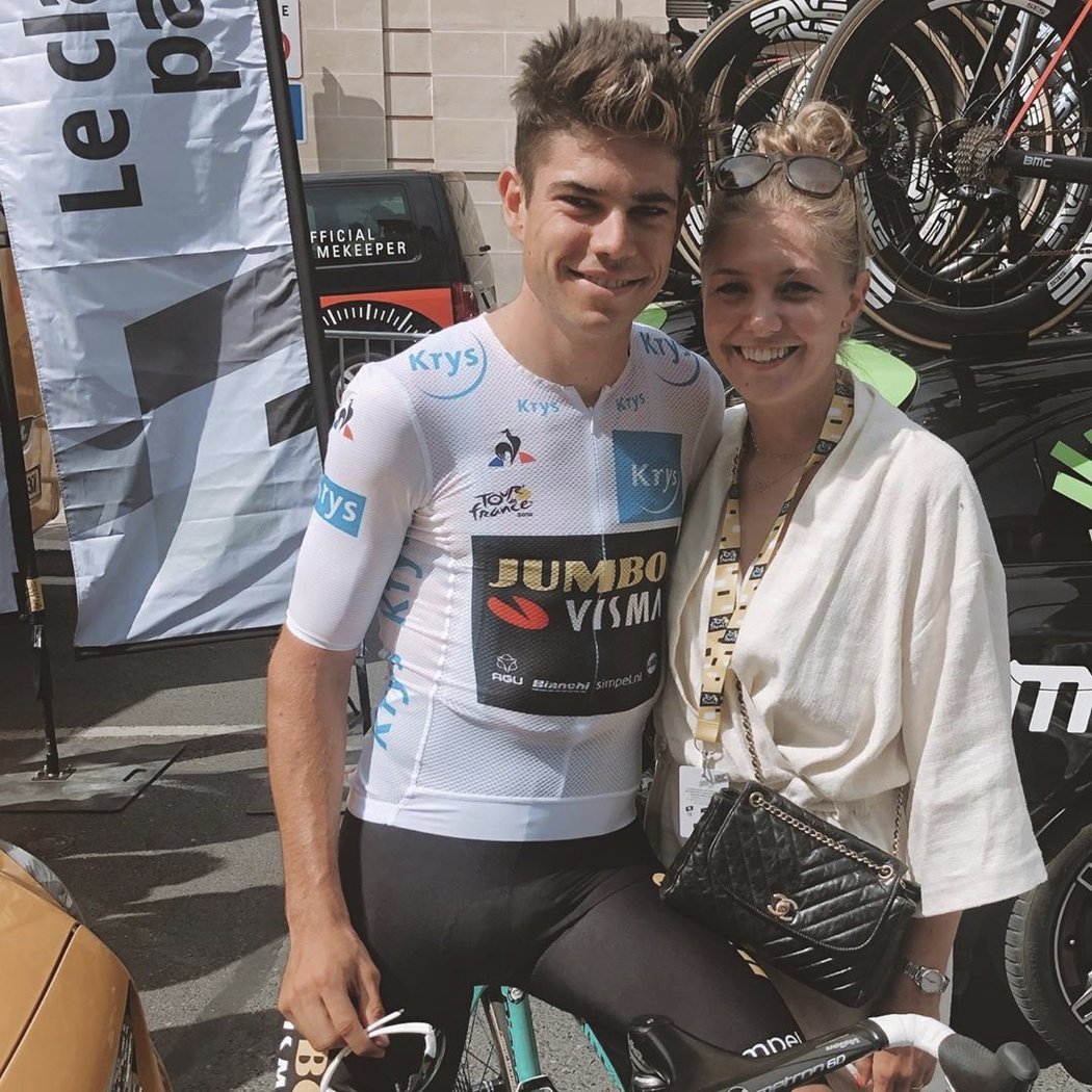 Wout van Aert s manželkou Sarah