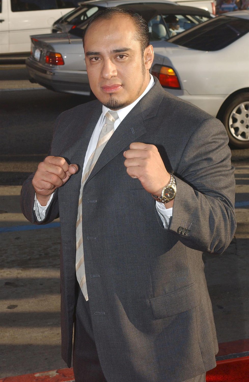 Cesar Barron na premiéře snímku Boží zápasník.