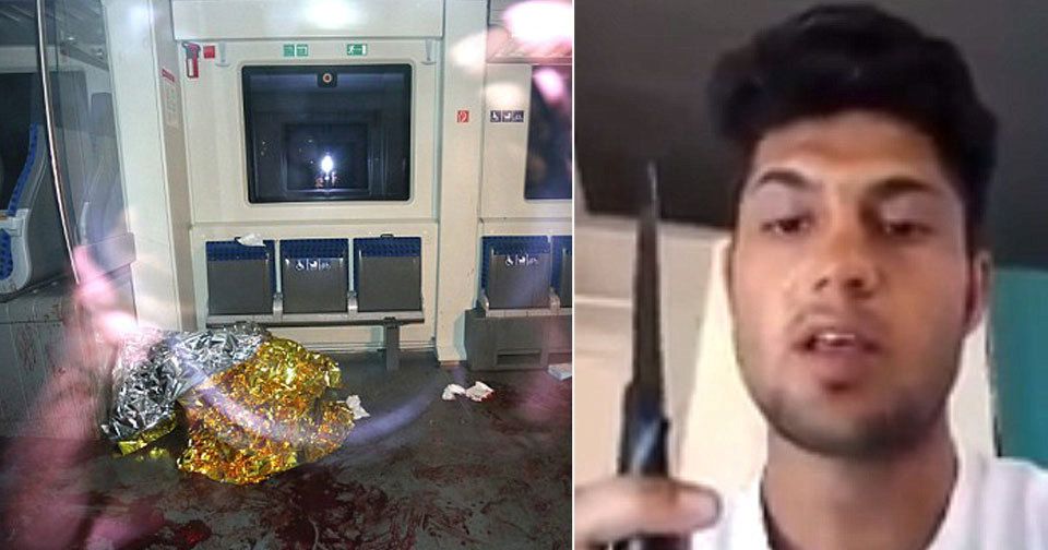 Afghánský uprchlík před útokem ve vlaku natočil děsivé video.