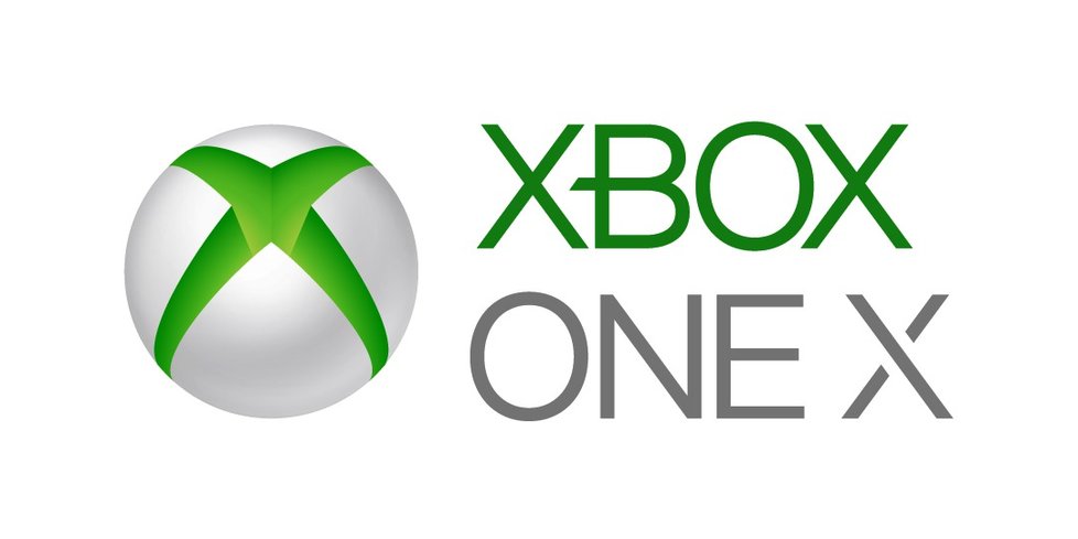 Logo konzole Xbox One X.