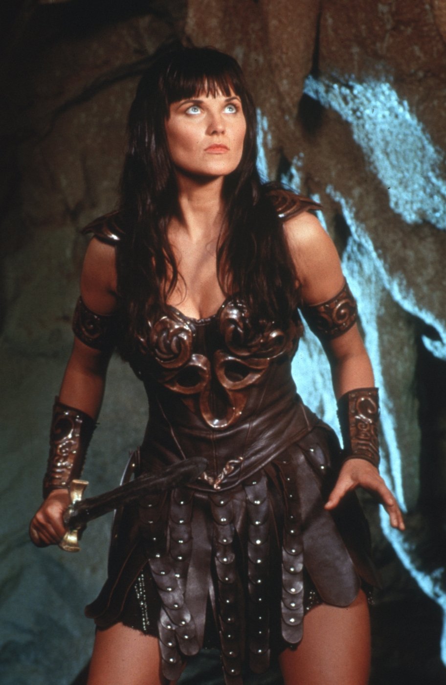 Lucy Lawless jako Xena.