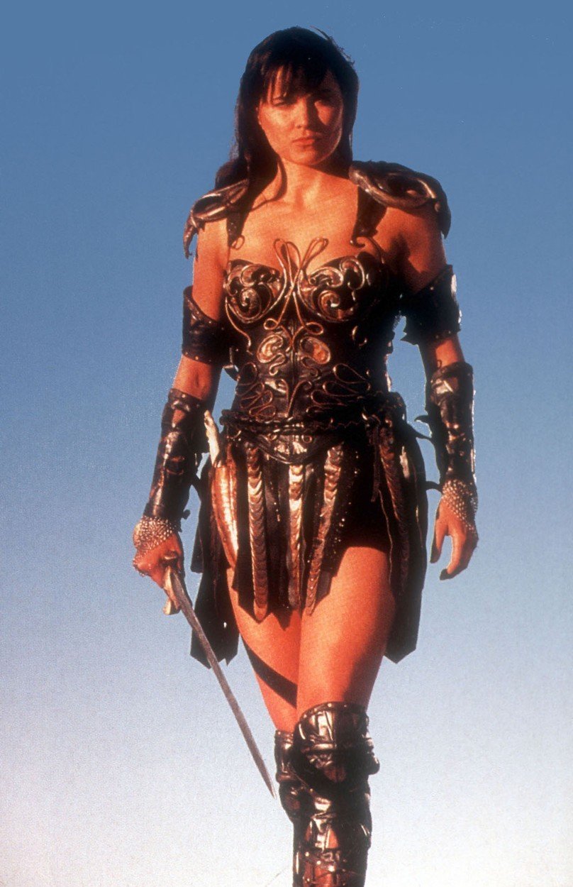 Lucy Lawless jako Xena.