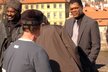 Samuel L. Jackson v Praze při natáčení filmu xXx