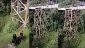 Krásná dívka nepřežila bungee jumping: Skočila z mostu bez jištění! Spletla si pokyny