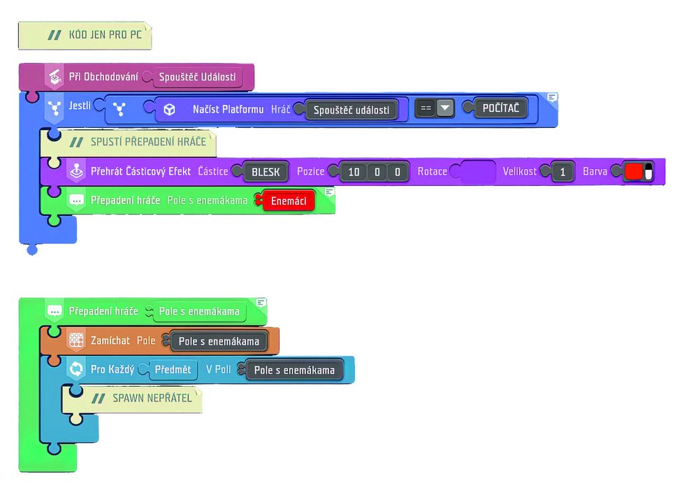 Programování v Ylands editoru připomíná Scratch. Jen má mnohem více funkcí a na rozdíl od Scratche programujeme 3D svět!