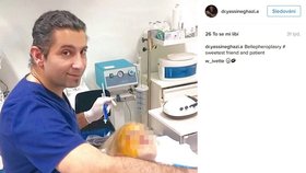 Yassine Ghazi klidně ukazuje své pacientky na internetu.