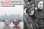 Manželka člena legendární skupiny Beatles Yoko Ono zveřejnila jeho zakrvácené brýle.