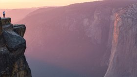 Vyhlídka Taft Point v Yosemitském národním parku