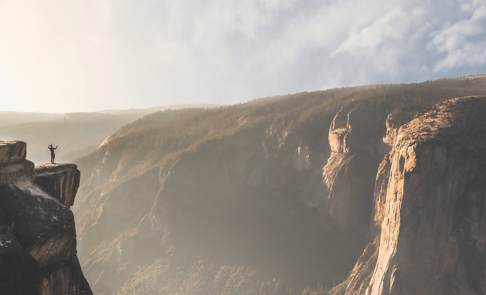 Vyhlídka Taft Point v Yosemitském narádním parku