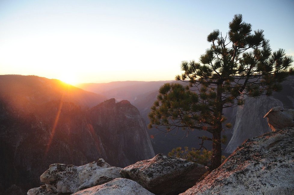 Vyhlídka Taft Point v Yosemitském národním parku