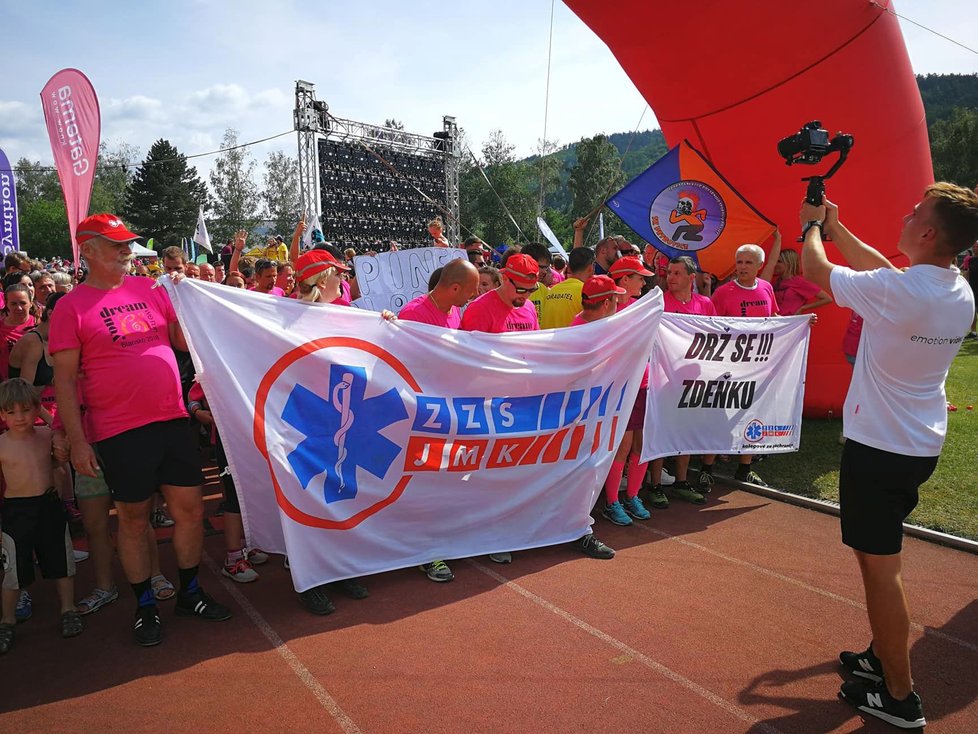 Charitativní běh v Blansku, jehož část výtěžku půjde na rehabilitaci ochrnutého záchranáře Zdeňka Mikuly v Klimkovicích.