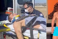 Youtuber si polámal krk a záda po pádu při děsivé nehodě během skydivingu