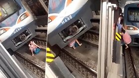 Těhotná Yue Yan Mai (31) zázrakem přežila pád pod metro.