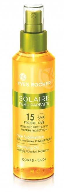 Zjemňující olej na opalování OF 15, Yves Rocher, 559 Kč (150 ml)