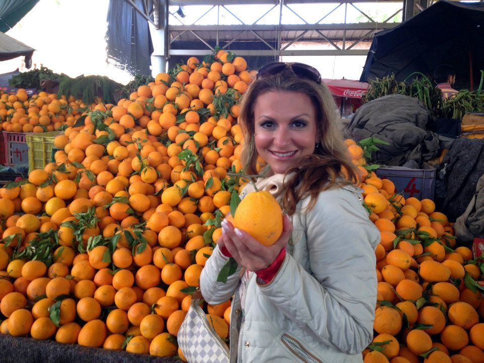 Pomerančový trh v Agadiru.