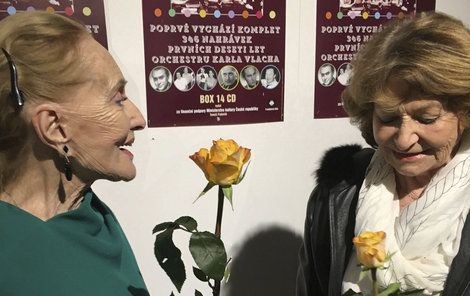 Soňa Červená (91) a Yvetta Simonová (87).